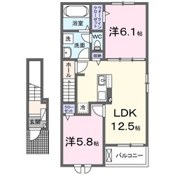 古市駅 徒歩10分 2階の物件間取画像